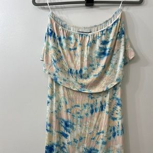 Maxi Cloud Tie dye dress
